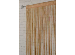 Šnúrkový záves SPAGHETTI 90x280 cm - béžový