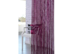 Šnúrkový záves SPAGHETTI 90x200 cm - slivkový