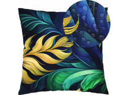 Vodeodolná obliečka na vankúš BOTANIC Blue Gold 45x45 cm