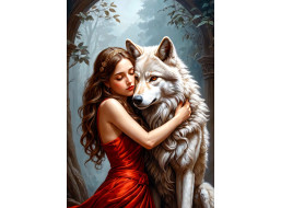 ENJOY Puzzle Dáma a vlk 1000 dielikov