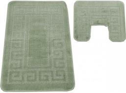 Súprava kúpeľňových predložiek s výrezom TÁŇA - greek - olivovo zelená