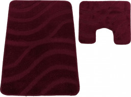 Súprava kúpeľňových predložiek s výrezom TÁŇA - symphony - bordó
