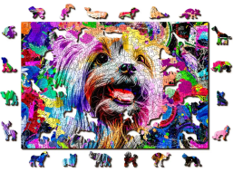 WOODEN CITY Drevené puzzle Pop Art Yorkshirský teriér 505 dielikov