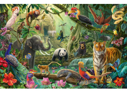 SCHMIDT Puzzle Pestrá džungľa 100 dielikov