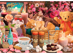 TREFL Puzzle Premium Plus Tea Time: Všetko pekné 1000 dielikov