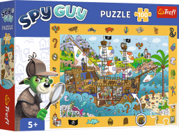 TREFL Puzzle s hľadaním obrázkov Spy Guy: Pirátska loď 100 dielikov