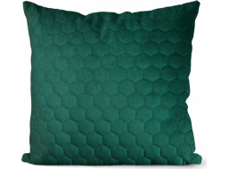 Obliečka na vankúš VELVET SONIC 45x45 cm - tmavo zelená