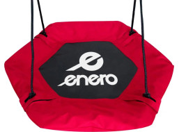 ENERO Šesťhranná hojdačka Čapí hniezdo Červená (priemer 90 cm)