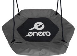 ENERO Šesťhranná hojdačka Čapí hniezdo Šedá (priemer 90 cm)