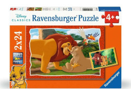RAVENSBURGER Puzzle Disney: Leví kráľ 2x24 dielikov