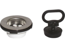 Bruckner Drezová nerez výpusť 6/4", zátka s uchom 155.120.0