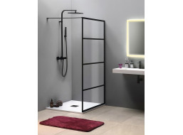 Gelco CURE BLACK sprchová zástena 1100mm, číre sklo CB110