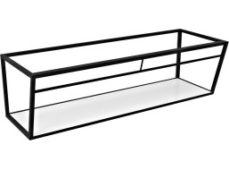 Sapho ARUBA konzola s policou 138, 4x40x49 cm, čierna mat ARK140