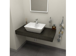 Sapho TAILOR rockstone doska 90x50 cm, prevedenie goliera R TR090R