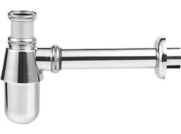 Aqualine Umývadlový sifón 5/4", odpad 32mm, nízky, chróm CV1006