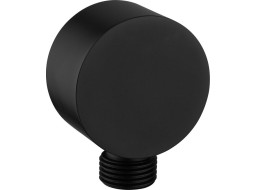 Aqualine Vývod sprchy, priemer 50mm, čierna mat SC371B