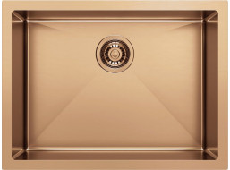 Sapho ZENITH nerezový drez 60x45cm, meď mat ZN6045PG