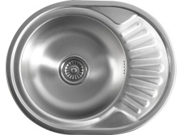Aqualine Nerezový vstavaný drez s odkvapom, 57x18x45 cm AQ5745B