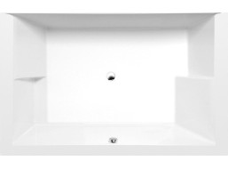 Polysan DUPLA obdĺžniková vaňa s konštrukciou 180x120x54cm, biela 13711