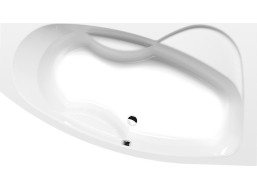 Polysan MAMBA R asymetrická vaňa 160x95x44cm, biela 28111