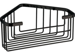 Gedy SMART rohová polica do sprchy, 200x80x151mm, čierna mat 2483-14