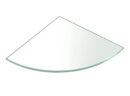 Sapho Police rohová, štvrťkruhová 200x200x8mm, číre sklo 23487