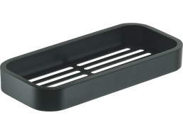 Gedy SMART polica do sprchy, 241x30x111mm, čierna mat 321814