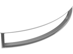 GSI NORM čelný držiak uterákov 50cm, pre umývadlo 8646111, chróm PANMA50