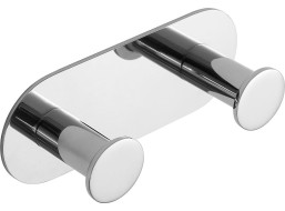 Sapho X-ROUND samolepiaci dvojháčik, nerez lesk XR220