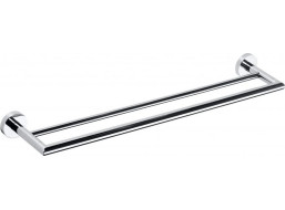 Sapho X-ROUND dvojitý držiak uterákov 600x121mm, chróm XR401