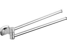 METAFORM AIDA dvojitý držiak uterákov otočný 320mm, chróm AI021