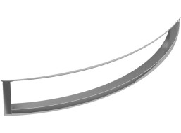 GSI NORM čelný držiak uterákov 60cm, pre umývadlo 8645111, chróm PANMA60