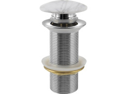 Sapho BLOK umývadlová výpusť 5/4“, click-clack, zátka biela carrara, mat 2401-941