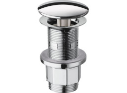Silfra Umývadlová výpusť 5/4“, neuzatvárateľná, veľká krytka, hr.10-80mm, chróm WF43451