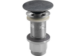 Sapho Umývadlová výpusť 5/4“, click-clack, betónová zátka, strieborná FG919