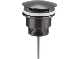 Sapho Umývadlová výpusť 5/4", neuzatvárateľná, veľká krytka, hr.10-55mm, gun metal 542.742.5GM