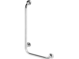 Sapho HANDICAP nástenné madlo ĽAVÉ 810x550mm, nerez lesk XH522