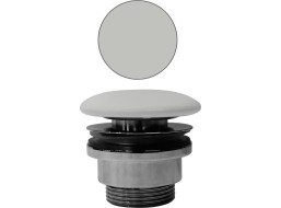 GSI GSI umývadlová výpusť 5/4“, neuzatvárateľná, hr.5-65 mm, keramická krytka, cenere mat PVC17
