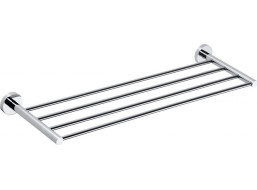 Sapho X-ROUND E polička na uteráky 600mm, chróm XR412