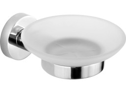 Aqualine SAMBA mydlenka, mliečne sklo, chróm SB102