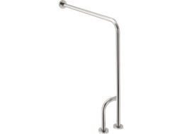 Sapho HANDICAP oporné madlo ĽAVÉ 800x850mm, nerez lesk XH526