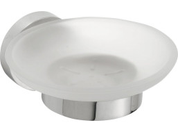 Sapho X-ROUND mydlenka, mliečne sklo, chróm XR803