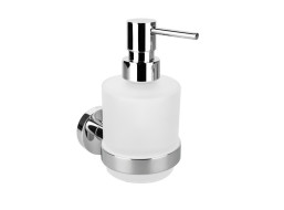 Sapho X-ROUND dávkovač mydla 200ml, mliečne sklo, chróm XR103