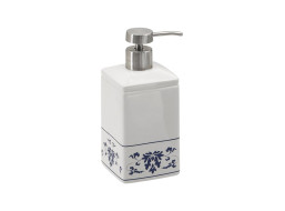 Gedy CIXI dávkovač mydla na postavenie, porcelán, biela/modrá CX8189