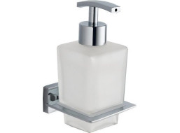 Aqualine APOLLO dávkovač mydla, 200ml, mliečne sklo, chróm 1416-19