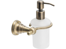 Sapho DIAMOND dávkovač mydla, 200ml, mliečne sklo, bronz 1318-19