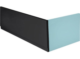 Polysan COUVERT panel čelný 180x52cm, čierna mat, ľavý 72857.21
