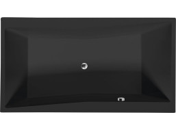 Polysan QUEST obdĺžniková vaňa 180x100x49cm, čierna mat 78511.21