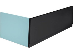 Polysan PLAIN panel čelný 150x59cm, čierna mat, pravý 72759.21