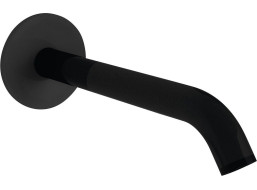 Sapho Nástenná výtoková hubica, guľatá, 165mm, čierna mat BO515